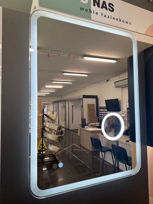 Lustro podświetlane led , z matą grzewczą 60x80 Lavita-Okazja!