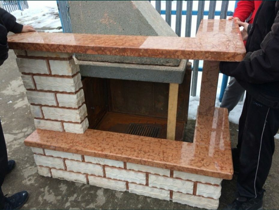 Камін відкритий мрамуровий збірний