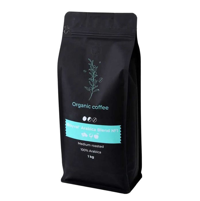 Кава в зернах Brayval 100% Arabica Blend №1 — 1 кг преміум якості
