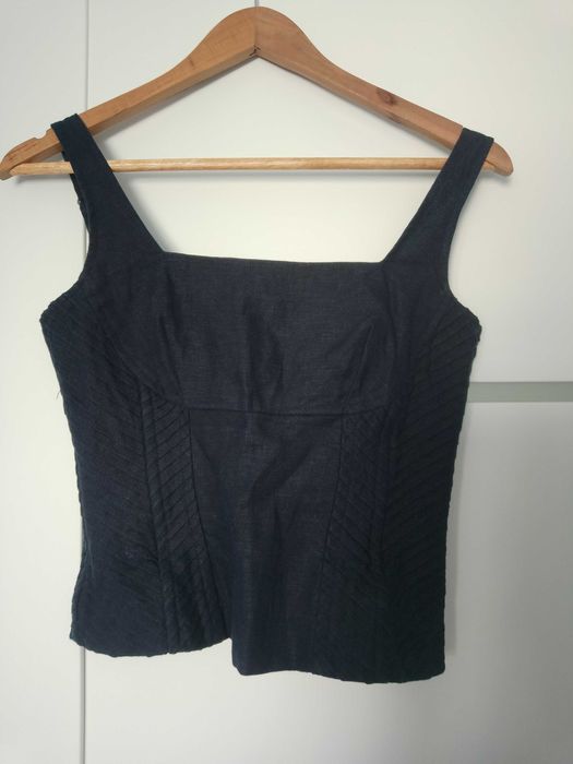 bluzka, gorset granatowy REISS r.  36