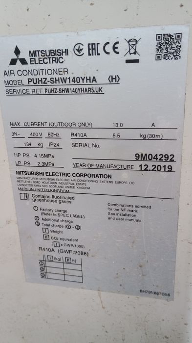 Pompa ciepła Orca Mitsubishi Zubadan 14kw