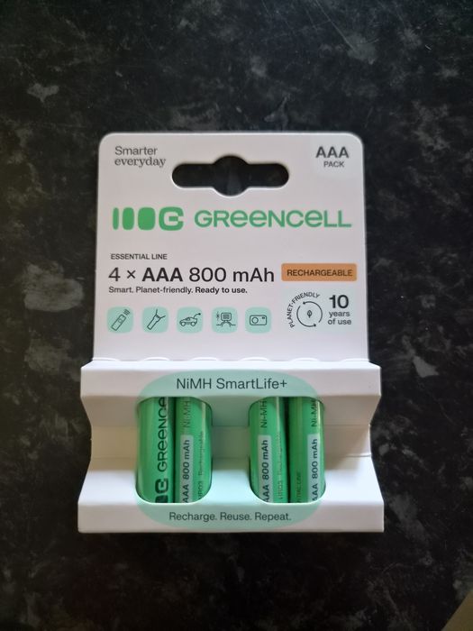 4xAkumulator Green Cell AAA (R3) 800mh