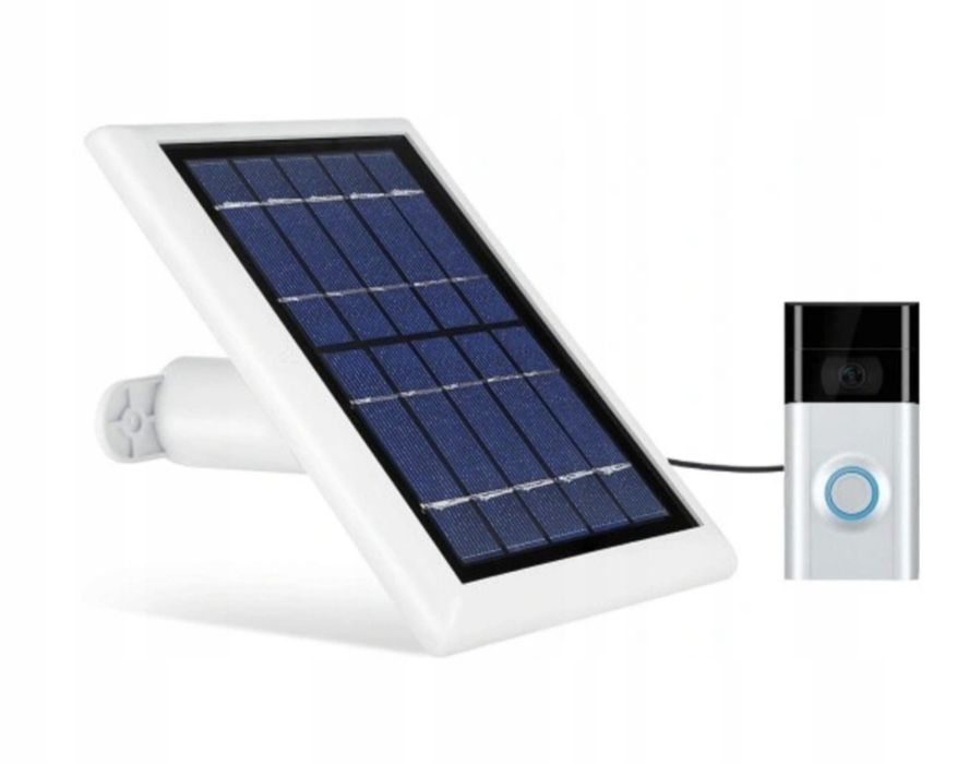 2szt Panele Solarne  Łączące z Dzwonkiem do Drzwi