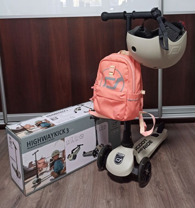 Hulajnoga Scoot and ride ASH led 3 kołowa