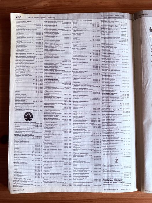 Kolekcjonerska Książka Telefoniczna Łomża 2006 (Ditel / TP S.A.)