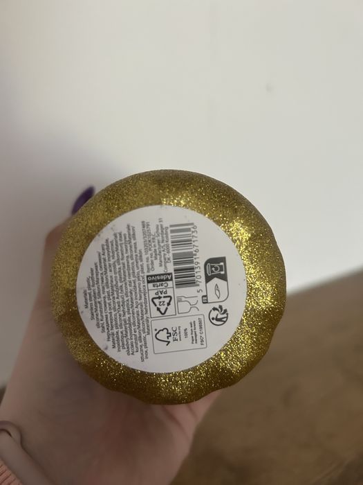 Brokatowa butelka termiczna koloz zloty 500ml