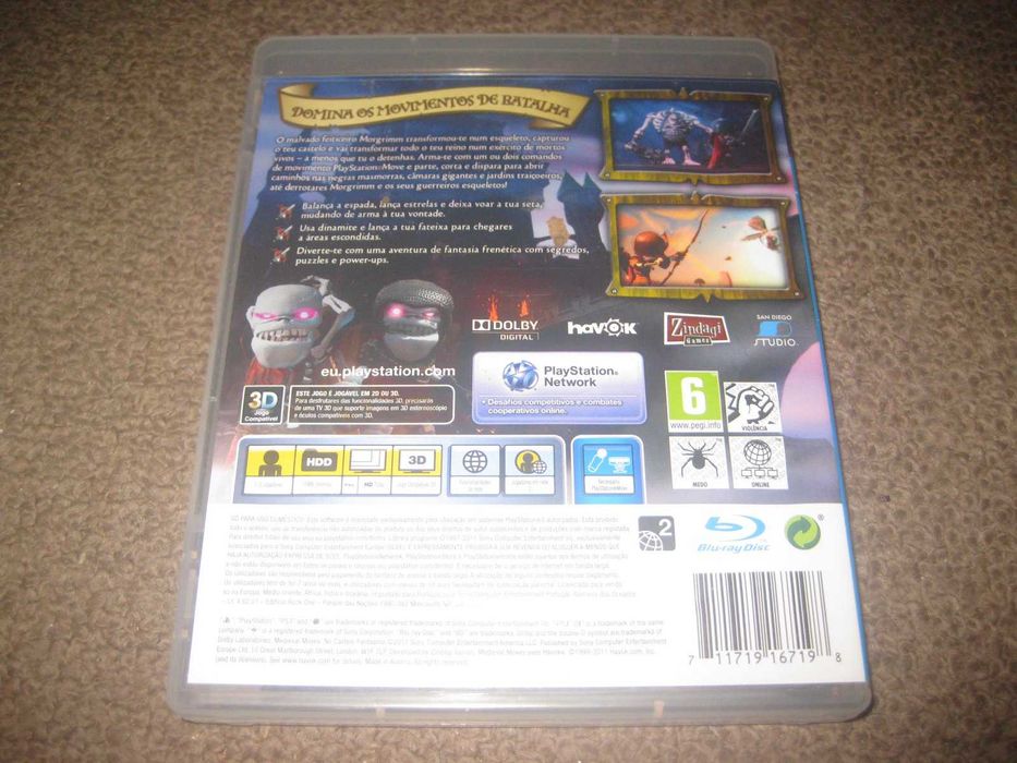 Jogo "Medieval Moves: No Castelo Fantasma" Playstation 3/Completo!64584889306883121