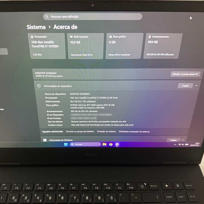 HP Omen 16 Gaming - i7 13700H - RTX 4050 - 16GB RAM - 1TB SSD