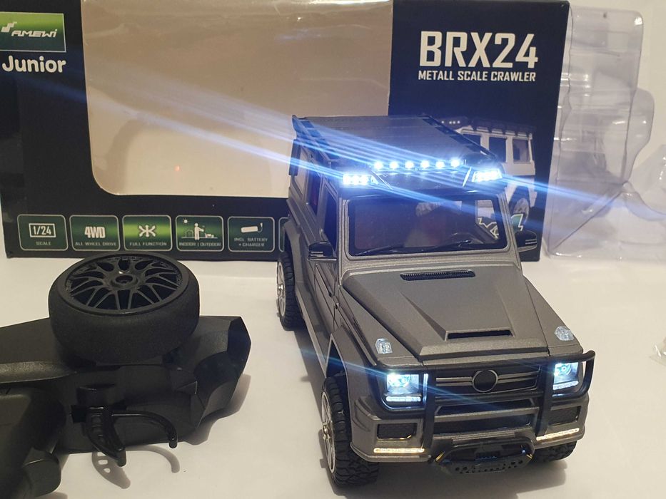 Samochod zdalnie sterowany AMEWI BRX 24 Mercedes G skala 1/24 metalowy
