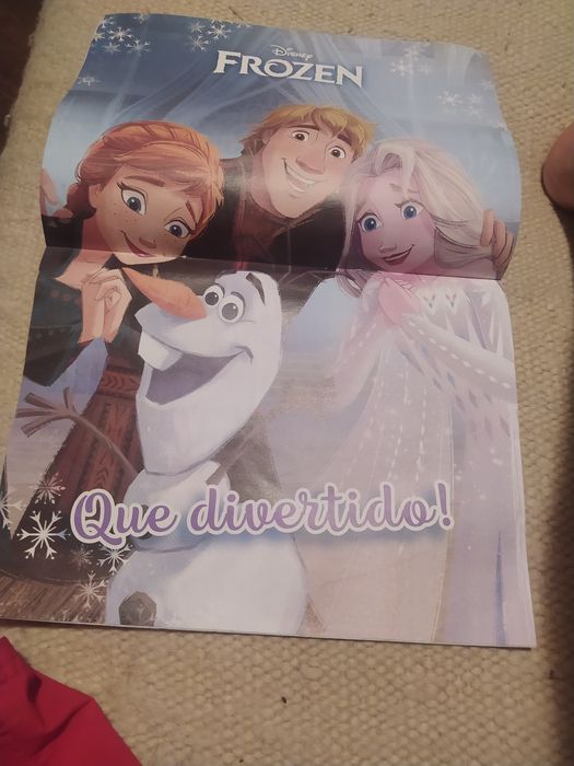 Revista Disney Frozen n° 37 só revista e posters - oferta dos portes de envio