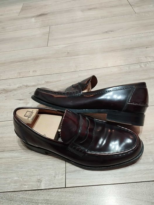 Barker Caruso Burgundy Loafer mocasin size 10F