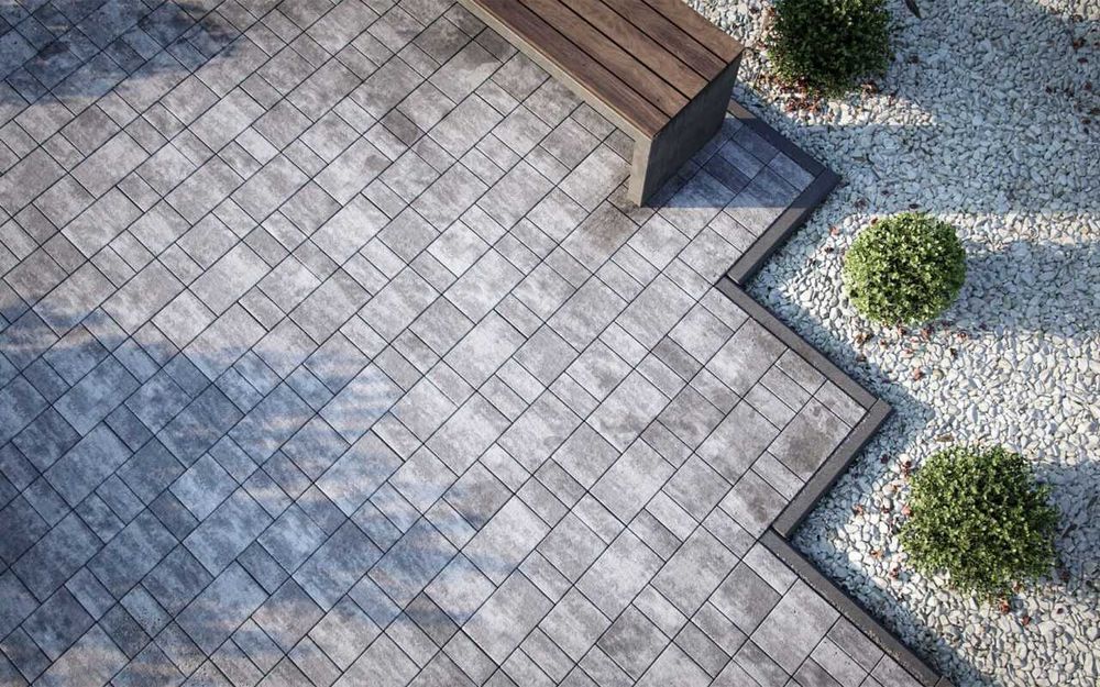 Kostka  BRUK Futura Lunga Modern szary multicolor