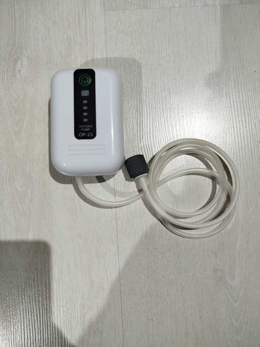 Akumulatorowy napowietrzacz akwarystyczny 2600mAh (USB-C, zasilanie awaryjne)