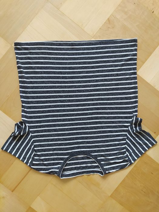 Koszulka damska XL Monki len 13% melanż czarna