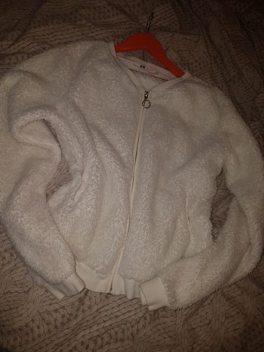 H&M Futerko bomberka białe 170  14 lat