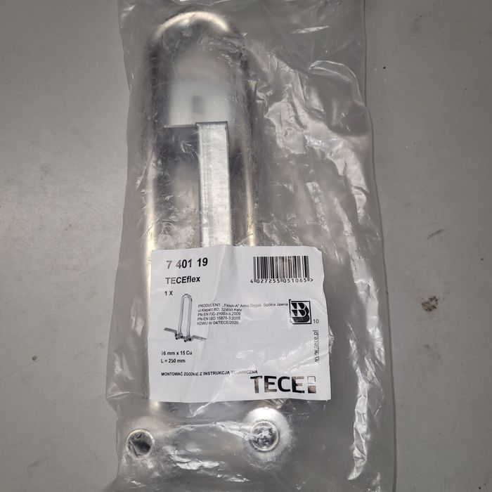 Garnitur montarzowy TECE niklowany 16×15