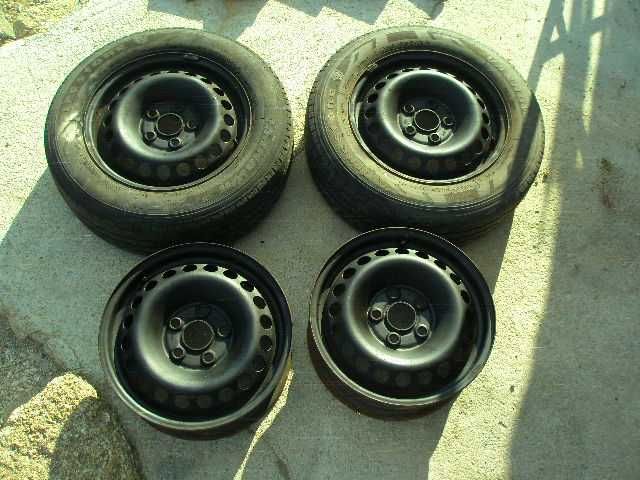 4 x VW T5 Ferro Jantes 16/s 2 em Pneus 205/65/16C