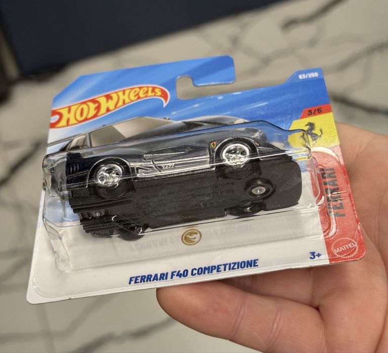 Hot Wheels Ferrari F40 Competizione black chrome STH mega rare