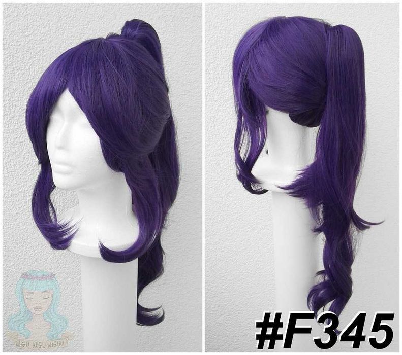Mafuyu Project Sekai fioletowa peruka z kitką grzywką cosplay wig