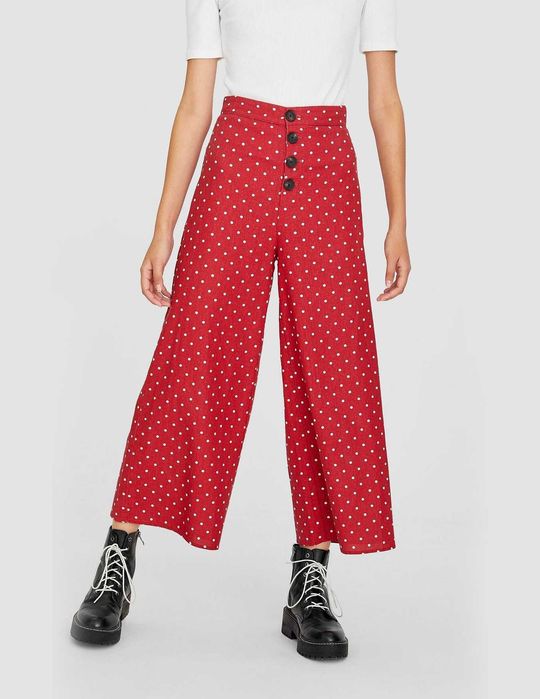 Stradivarius, Spodnie damskie wysoki stan szeroka nogawka rozmiar