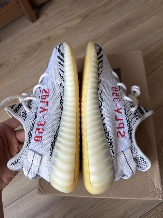 Adidas Yeezy Boost 350 V2 Zebra buty sneakersy biało czarne 42