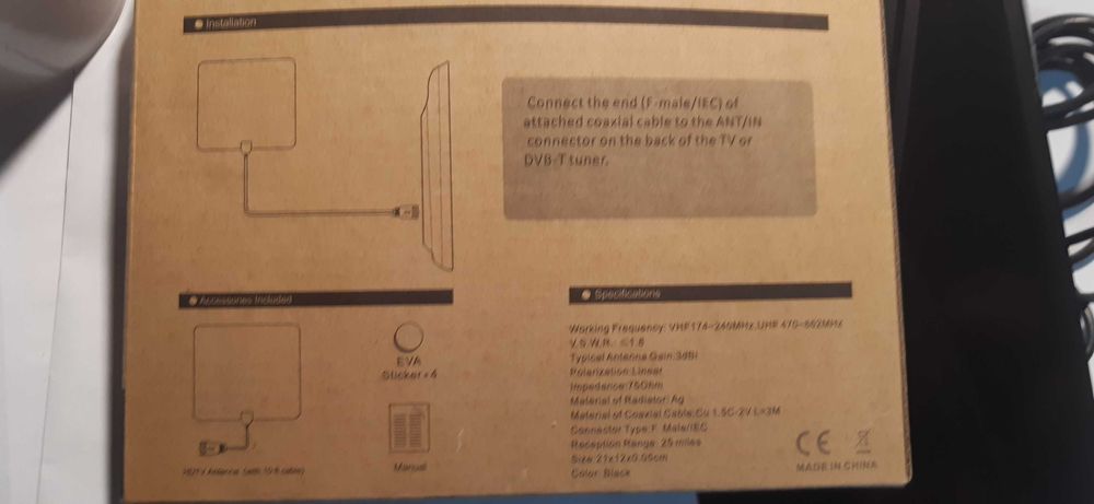 stara antena telewizyjna mała