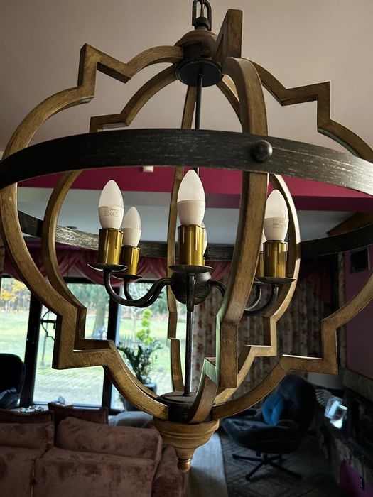 Metalowa lampa wisząca