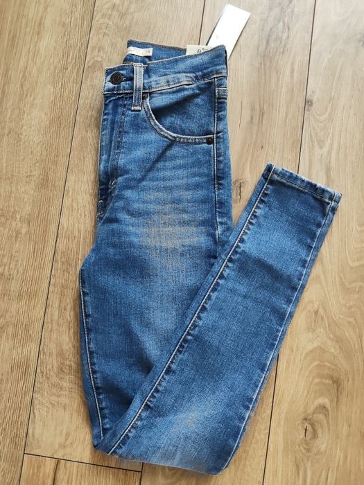 Levi's retro high skinny 24 nowe z metką  granatowe damskie spodnie jeans
