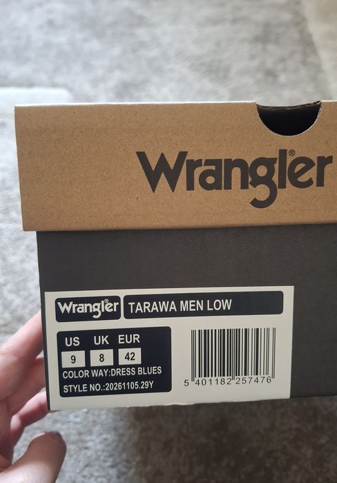 Trampki sneakersy buty męskie granatowe Wrangler 42