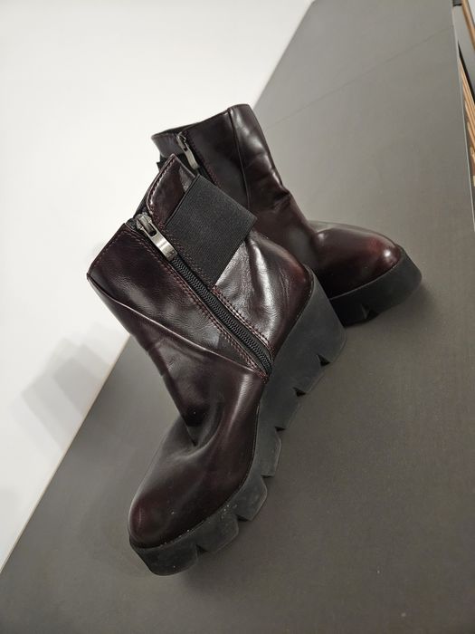 Botki na koturnie Marco Tozzi