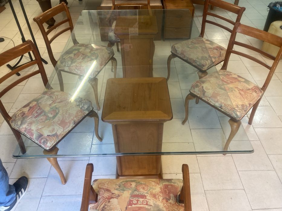 Mesa de jantar temperado