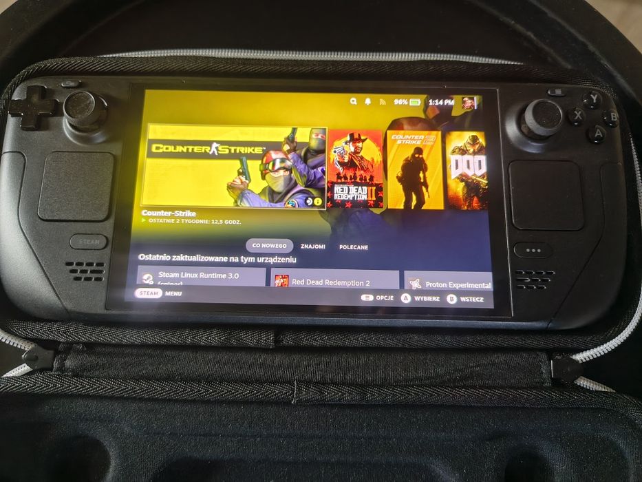 Konsola Steamdeck oled 512gb kondycja 100% stacja dokująca super stan