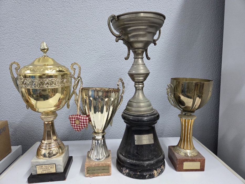 Vários troféus/taças