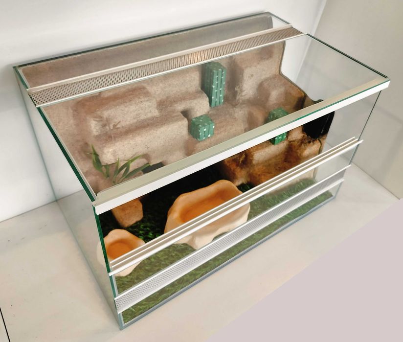 Terrarium pustynne dla gekona lamparciego, regiusa, TW42P2ML AquaWaves