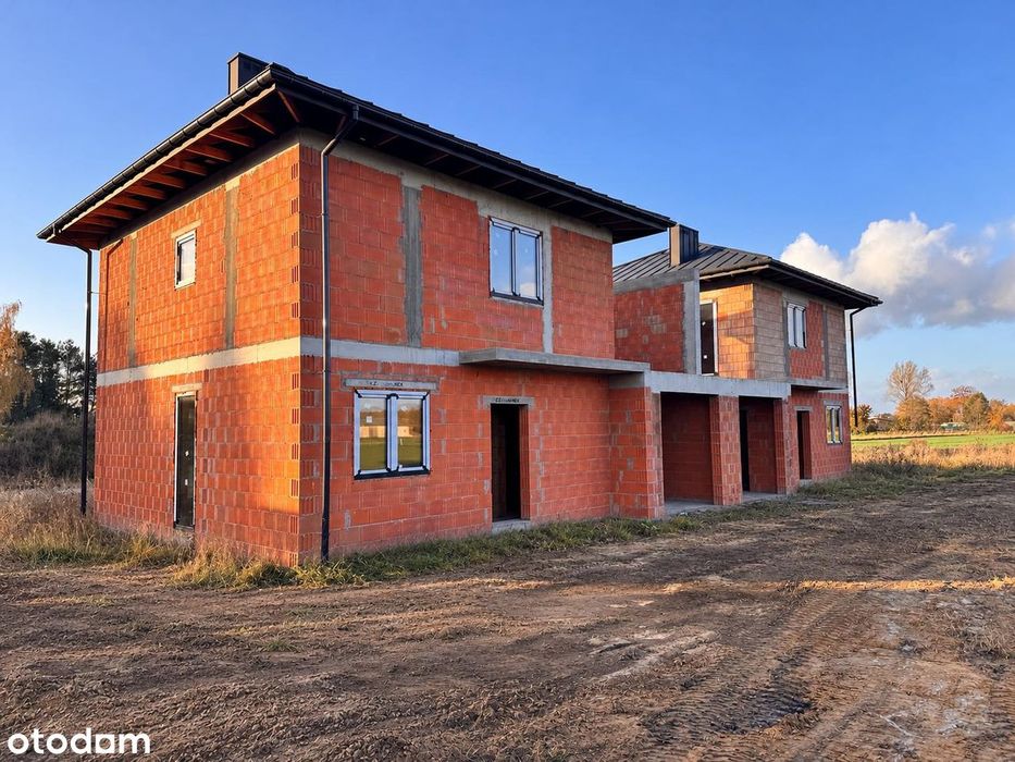 Bliźniak z garażem Florentynów (Konstantynów Ł. ) stan DEWELOPERSKI