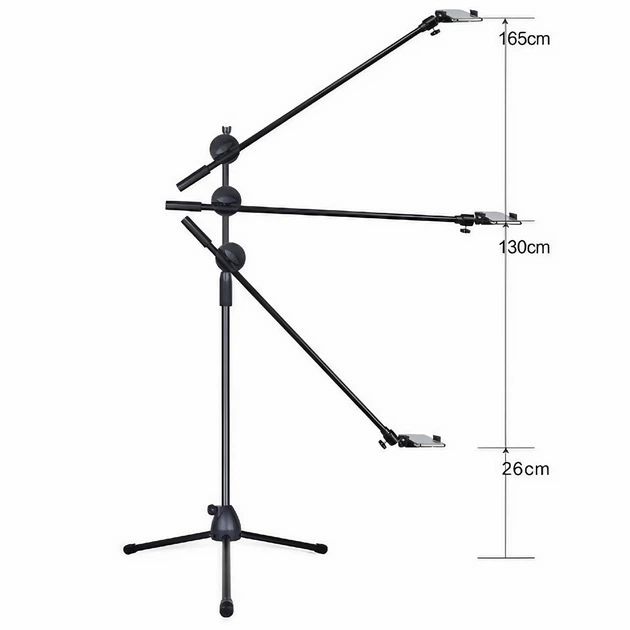Штатив журавль Универсальный 5 в 1 до 190 см с держателем для телефона