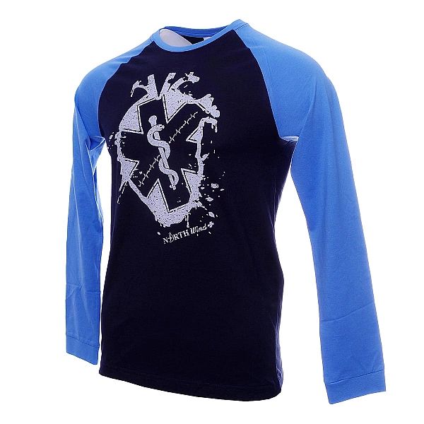 Koszulka Serce Ratownika z długim rękawem granatowo niebieska (L)