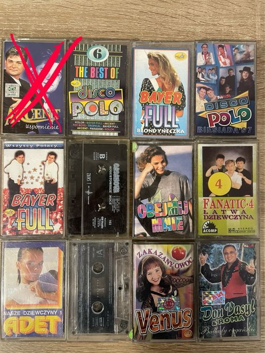 TWOJA CENA-OK. 96 szt. Kasety magnetofonowe muzyka vintage disco polo