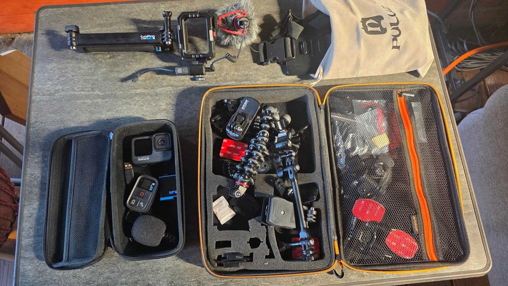 GoPro Hero 9 Black zestaw — pilot, Rode VideoMicro, 3-Way, 512GB, 2 baterie