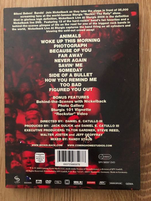 Nickelback - 3 DVDs
