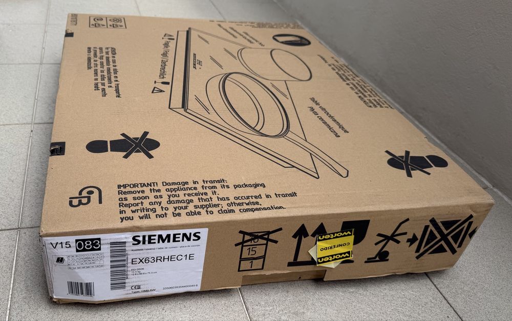 Placa vitocerâmica siemens mista a funcionar bem