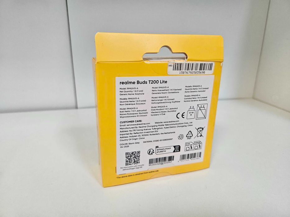 NOWE Słuchawki Realme Buds T200 Lite