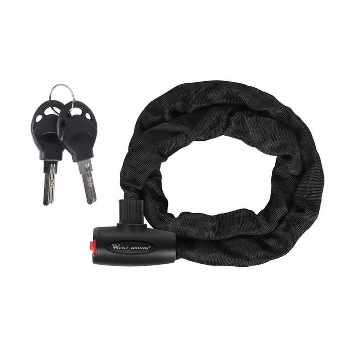 Corrente antifurto moto - cadeado segurança 2 Chaves