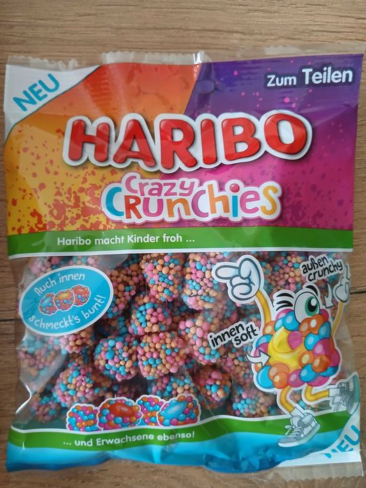 HARIBO CRAZY CRUNCHIES Nowość!!! 60szt 9,6kg