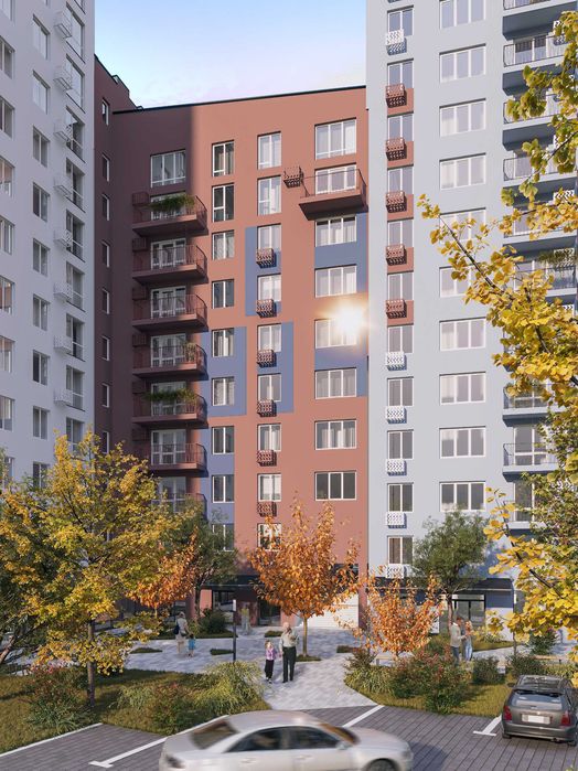 Однокімнатна квартира, найкращий 3 поверх, новобудова