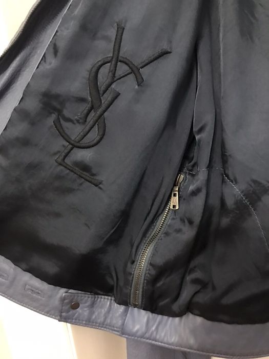 Мужская кожаная куртка Yves Saint Laurent YSL, оригинал БУ 48-50 разм.