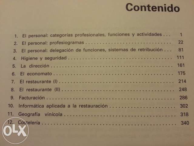 Organización y gestion de la restauración