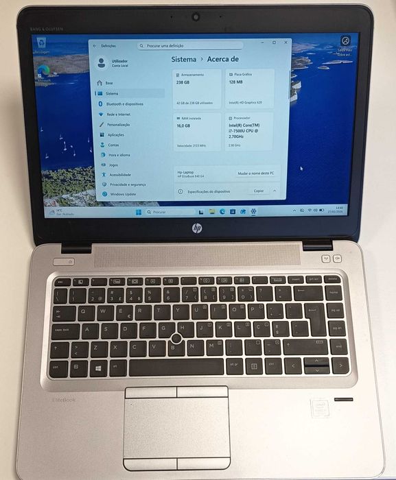 Portatil HP EliteBook 840 G4 I7
