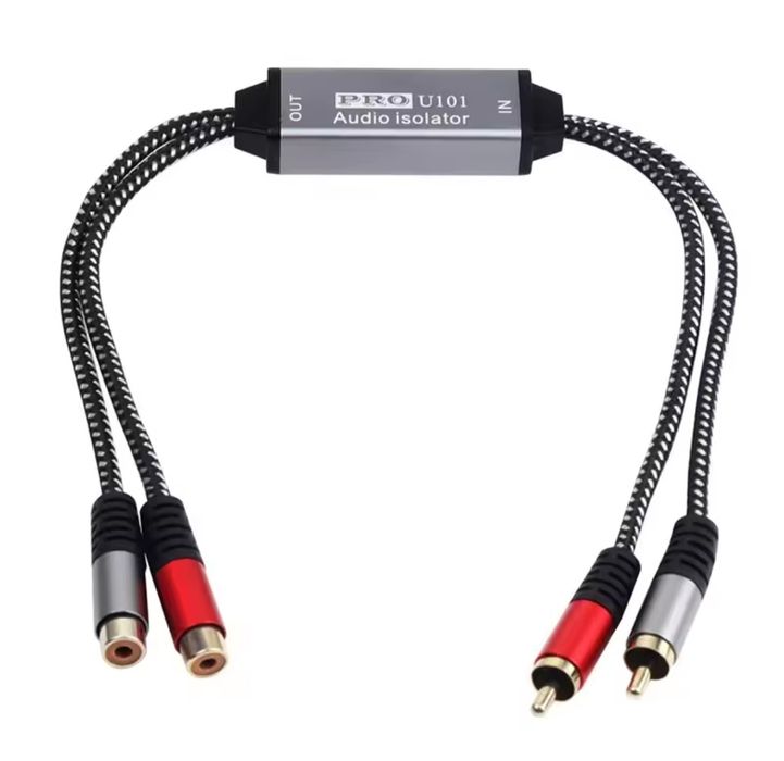 Filtr RCA audio przeciwzakłuceniowy.