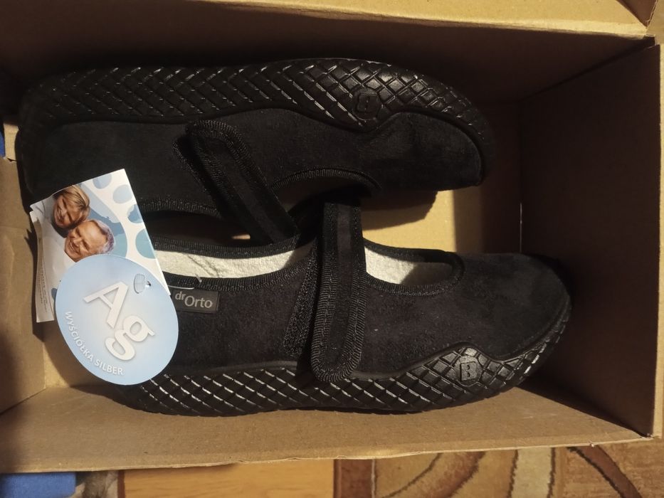 Buty ortopedyczne półbuty damskie WYGODNE 36